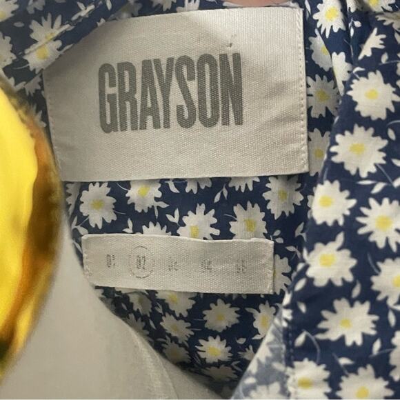 Anthropologie Grayson The Hero Daisies Buttondown Cotton Womens Size 02 (S) - Picture 10 of 12